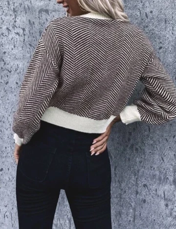 Cardigan SHEIN, maro, S