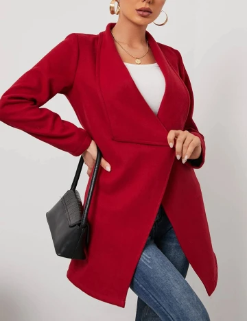 Palton SHEIN, rosu, XL