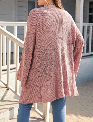 Cardigan SHEIN CURVE, roz, 2XL