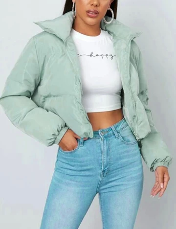 Geaca SHEIN, verde, M