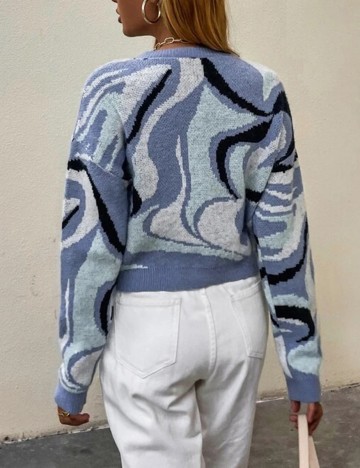 Pulover SHEIN, bleu, S