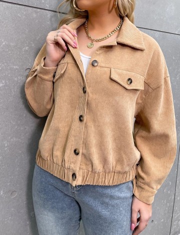 Jacheta SHEIN Curve, maro, 2XL