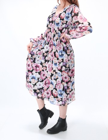 Rochie  medie Vila, floral, 38