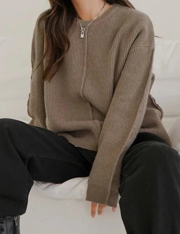 Bluza Dazy, maro, L Maro