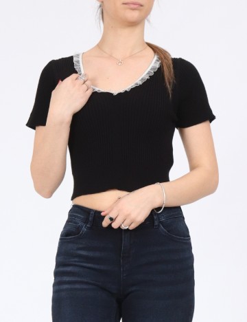 
						Top SHEIN, negru, M