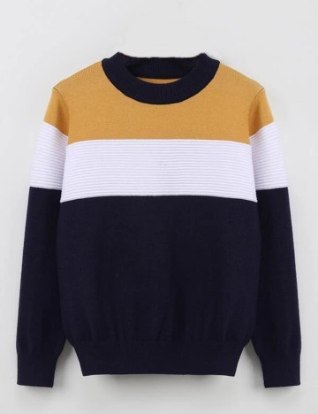 Pulover Shein Kids, bleumarin, 13-14 ANI