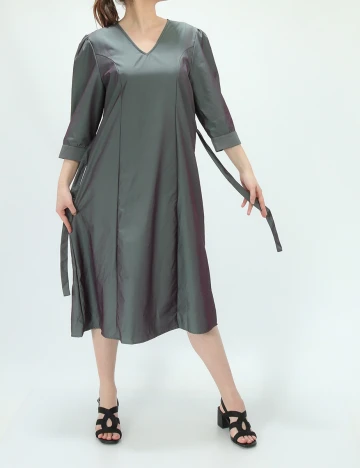 Rochie medie Object, gri, 36