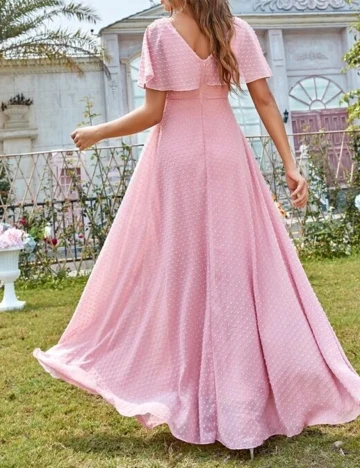 Rochie Lunga SHEIN, roz, S Roz
