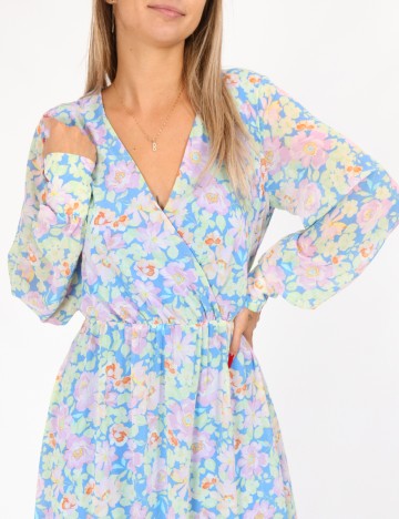 Rochie lunga Vila, floral