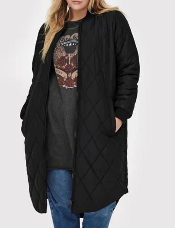 Geaca Only Carmakoma, negru, 46 Negru