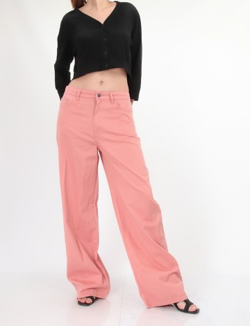 Pantaloni Object, roz, M