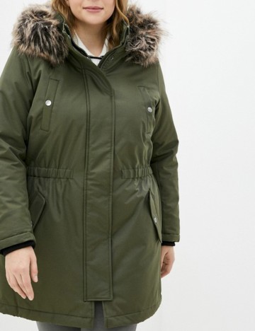 Geaca Only Carmakoma, verde, M-46/48