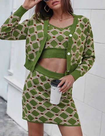 Top SHEIN, verde, S