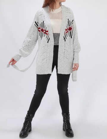 Cardigan Vila, gri, M