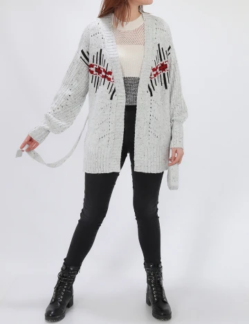 Cardigan Vila, gri, M