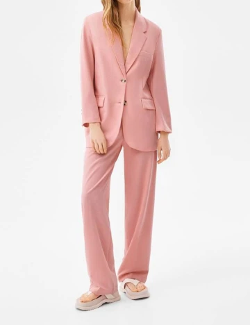 Sacou Bershka, roz, M Roz