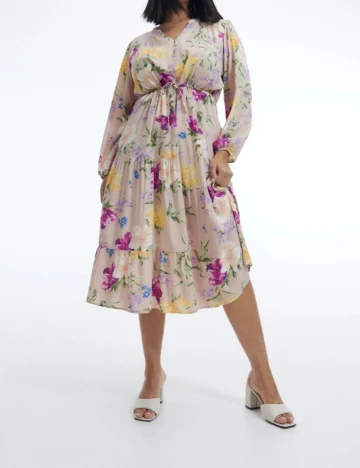Rochie medie Reserved, floral, 38 Floral print