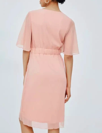 Rochie medie Vila, roz