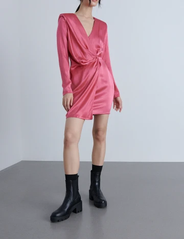 Rochie scurta Reserved, roz, 44