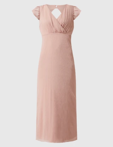 Rochie medie Vila, roz pudra, 36