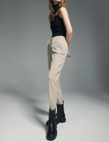 Pantaloni Reserved, crem, 38