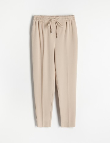 Pantaloni Reserved, crem, 38