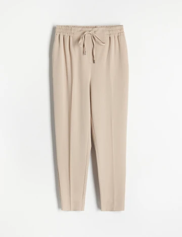 Pantaloni Reserved, crem, 38