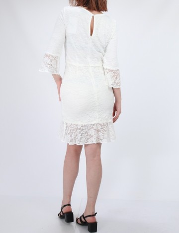 Rochie scurta Chiara Forthi, alb, 40