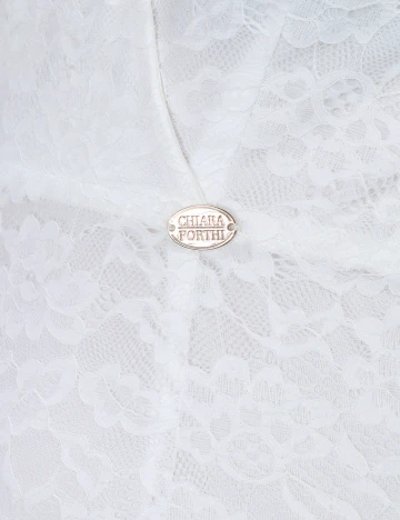 Rochie scurta Chiara Forthi, alb, 40