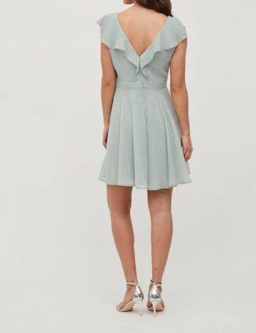 Rochie scurta Vila, verde opalin Verde