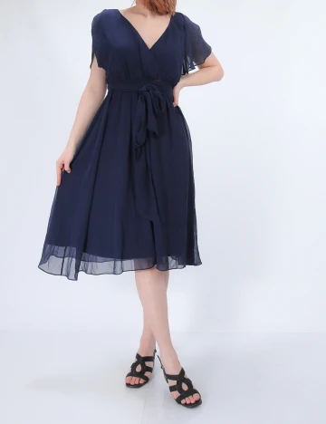 Rochie scurta Goddiva, bleumarin, 36