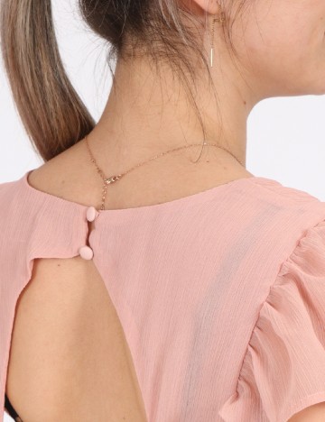 Rochie Vila, roz pudra, 38