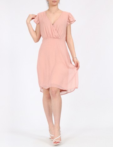 Rochie Vila, roz pudra, 38