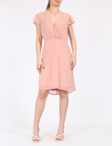 Rochie Vila, roz pudra, 38