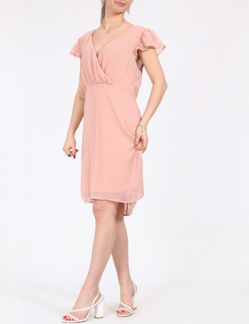 Rochie Vila, roz pudra, 38