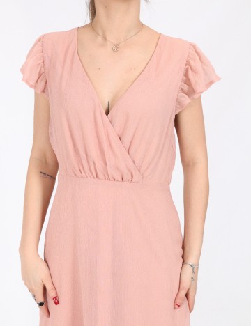 Rochie Vila, roz pudra, 38