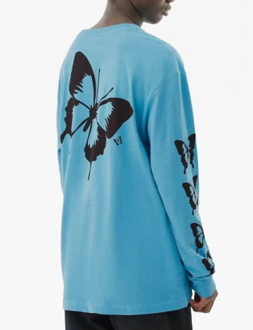 Bluza Bershka, bleu, XS Albastru