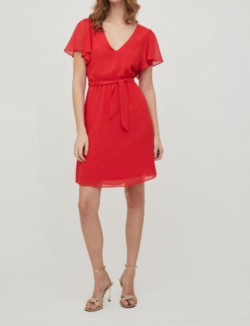 Rochie scurta Vila, rosu, 38