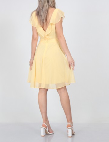 Rochie scurta Vila, galben