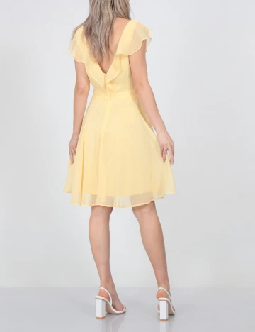Rochie scurta Vila, galben