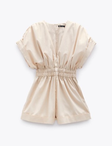 Salopeta Zara, crem, M