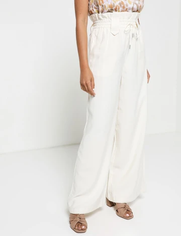 Pantaloni Vila, ecru, 34