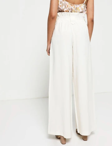 Pantaloni Vila, ecru, 34