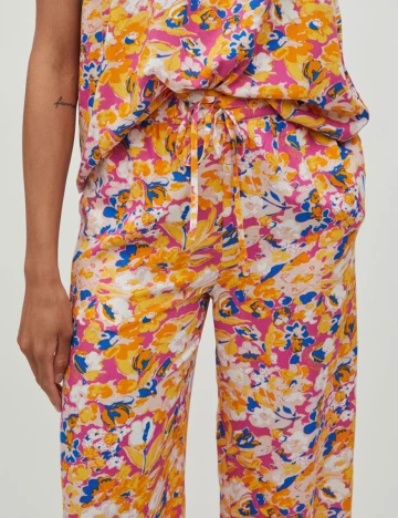 Pantaloni Vila, mix culori, 38