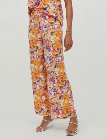 Pantaloni Vila, mix culori, 38