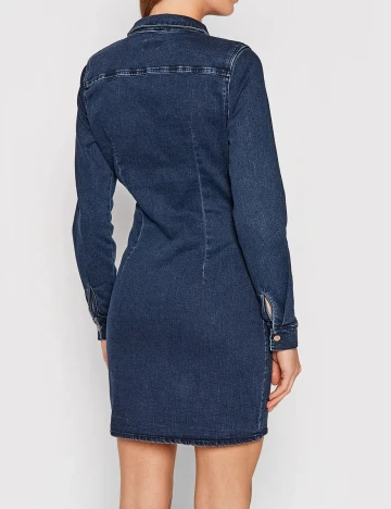 Rochie scurta Noisy May, albastru denim Albastru