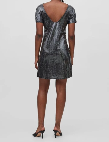 Rochie Scurta Vila, argintiu, M