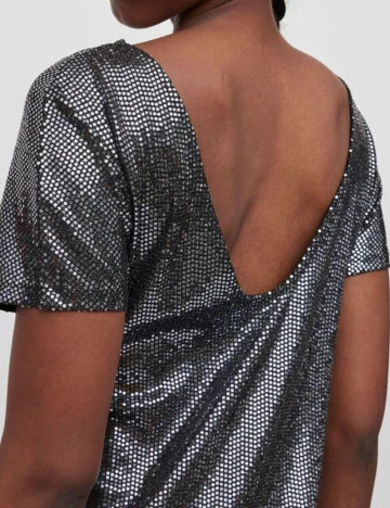 Rochie Scurta Vila, argintiu, M