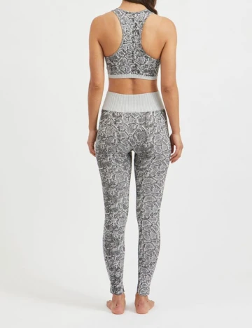 Bustiera sport Vila, imprimeu sarpe, XS/S Animal print