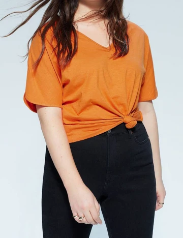 Tricou Mango Violeta, portocaliu, XXL